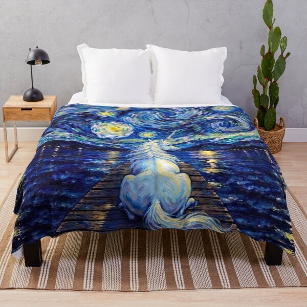 Item preview, Funny Unicorn Starry Night Painting Bridge Star Boys Girls Kids designed and sold by FurryHavenPH.