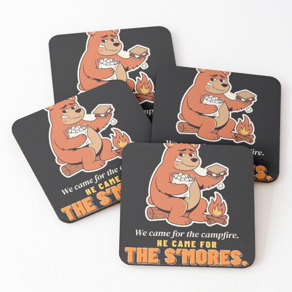 Item preview, We Came For The Campfire Bear Smores Funny Camping Humor designed and sold by SickDesign.