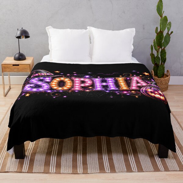 Item preview, Sophia Halloween Lettering with Witch Hats designed and sold by Taniyah Gomes.
