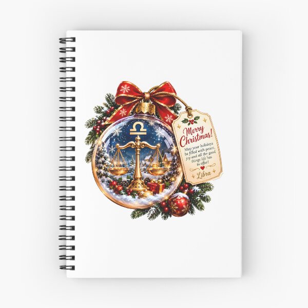 Item preview, Libra Zodiac Golden Scales Christmas Bauble designed and sold by Zodiac Celestial Art.