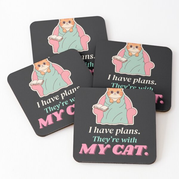 Item preview, I Have Plans They're With My Cat Funny Introvert Kitty Mom designed and sold by SickDesign.
