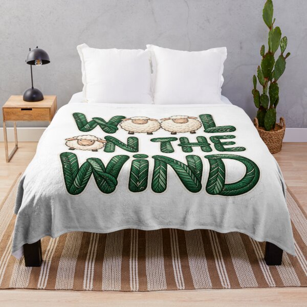 Item preview, Wool in the Wind Funny Sheep Nature designed and sold by DesignArtist.ia.