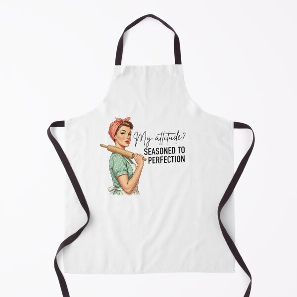 Item preview, My Attitude Seasoned to Perfection Funny Retro Housewife designed and sold by sazuii.