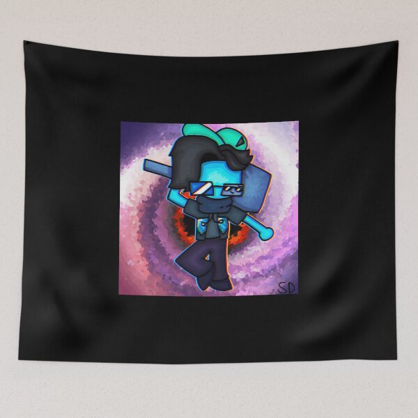 Item preview, Stylized Blue Character with Shovel and Sunglasses designed and sold by elijbclaude.