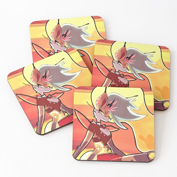 Item preview, Anthropomorphic Fox Character with Flowing Hair and Fiery Background designed and sold by elijbclaude.