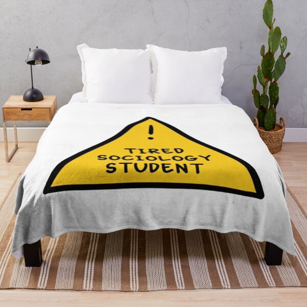 Item preview, Tired Sociology Student Warning Sign Illustration designed and sold by elijbclaude.