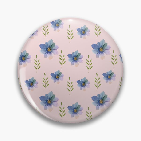 Item preview, Blue Blossom Garden – Pastel Watercolor Floral Pattern designed and sold by ArtFairy38.