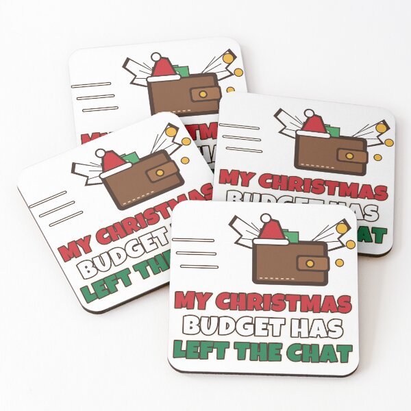 Item preview, My Christmas Budget Has Left The Chat Funny Christmas Shopping Money designed and sold by Bornprints.