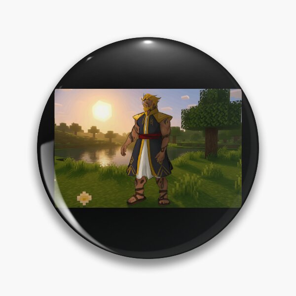 Item preview, Minecraft Style Fantasy Warrior at Sunset designed and sold by elijbclaude.