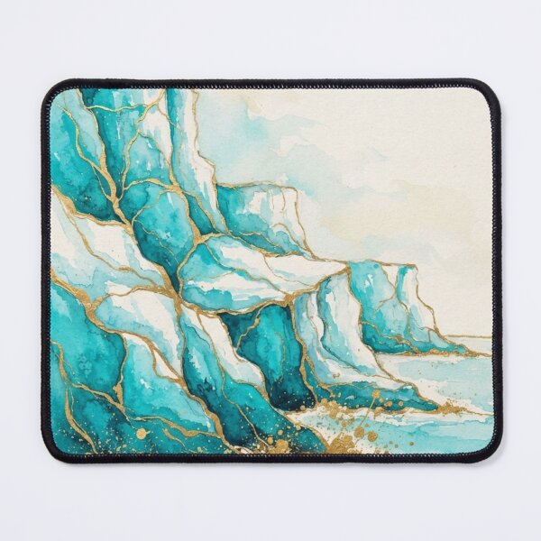 Item preview, Las Grutas Cliffs in Watercolor - Patagonian Sea designed and sold by Esencia Argentina.