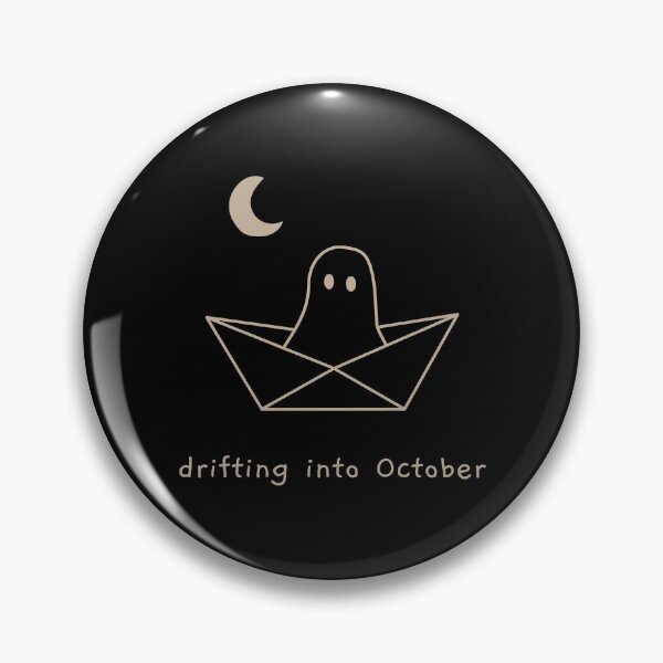 Item preview, Drifting Into October - Minimal Cute Halloween Ghost designed and sold by dailycassim.