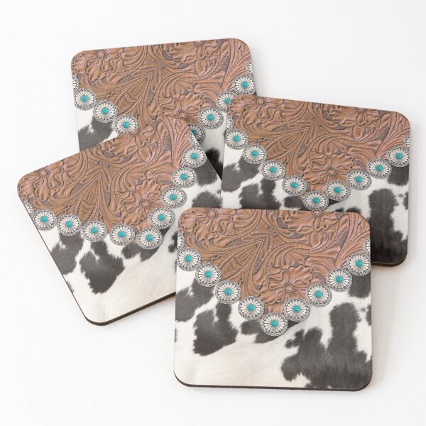 Item preview, Rustic Cowboy Brown Leather Cowhide Western Country designed and sold by LEILA ART SPACE.
