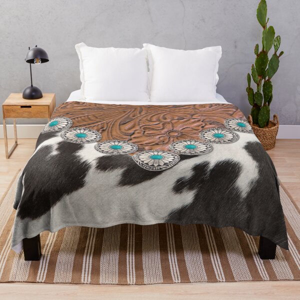 Item preview, Rustic Cowboy Brown Leather Cowhide Western Country designed and sold by LEILA ART SPACE.