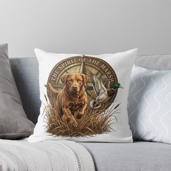 Item preview, Spirit of the Marsh - Duck Hunting Dog & Mallard Duck designed and sold by designwiss.