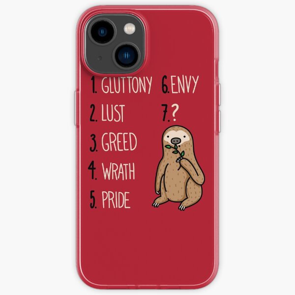 "Sloth Sin" iPhone Case for Sale by kellabell9 | Redbubble