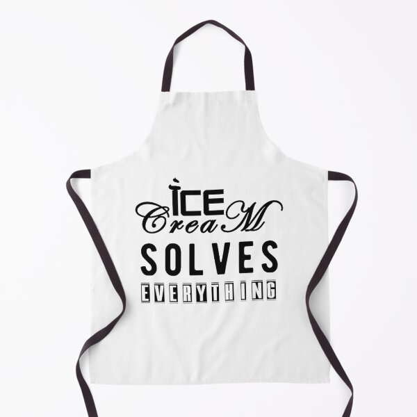 Item preview, Ice Cream Solves Everything Funny Dessert Illustration designed and sold by Chic-mode.