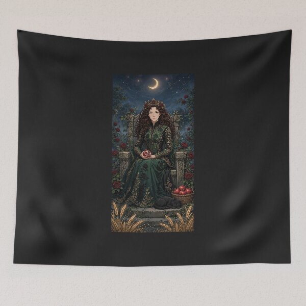 Item preview, The Empress Tarot Gothic Anime Art — Rosalind Thorne Night Garden designed and sold by boldbrushstroke.