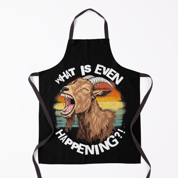 Item preview, Funny Screaming Goat What Is Even Happening Meme designed and sold by d247.