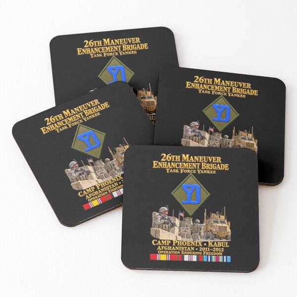 Item preview, Army- 26th Maneuver Enhancement Brigade - TF Yankee - Camp Phoenix, Kabul, Afghanistan - 2011-2012 - Operation Enduring Freedom - 3D - Enhanced designed and sold by Military Insignia Products.