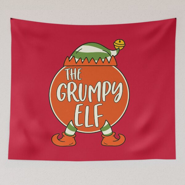 Item preview, The Grumpy Elf Christmas Humor designed and sold by TadeoNivar.