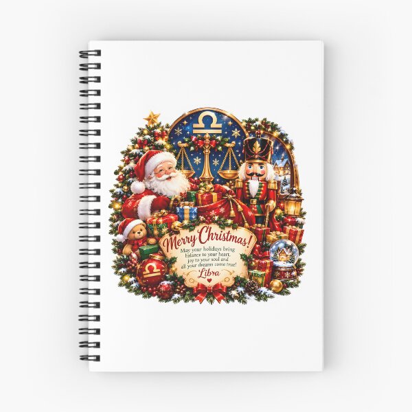 Item preview, Libra Zodiac Santa Nutcracker Merry Christmas designed and sold by Zodiac Celestial Art.