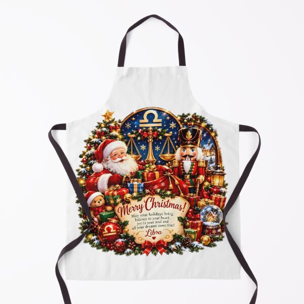 Item preview, Libra Zodiac Santa Nutcracker Merry Christmas designed and sold by Zodiac Celestial Art.
