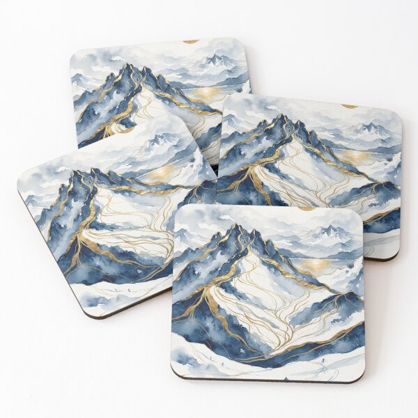 Item preview, Skiing at Cerro Catedral - Watercolor of Bariloche, Argentina designed and sold by Esencia Argentina.