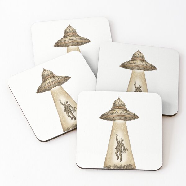 Item preview, Vintage Steampunk UFO Alien Abduction - Retro Victorian Sci-Fi designed and sold by designwiss.