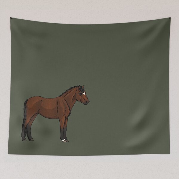 Item preview, Bay American Bashkir Curly designed and sold by Old Water Cryptid .