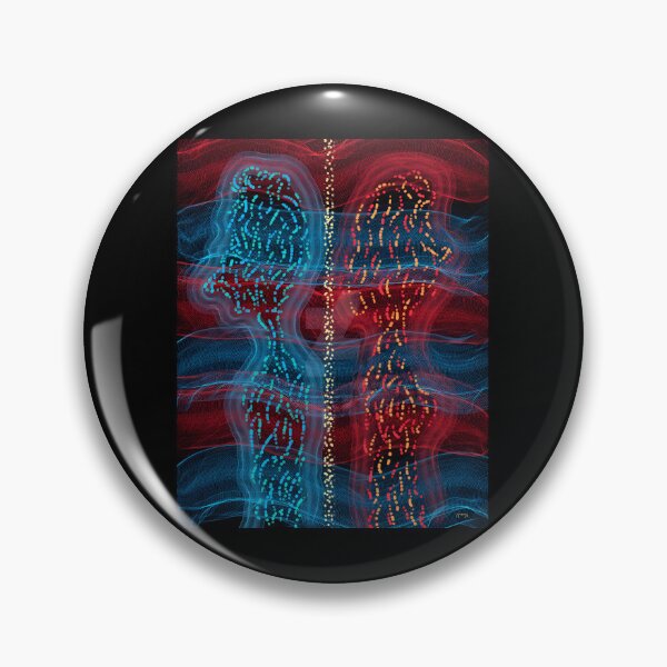 Item preview, Abstract Digital Human Figures with Neon Data Lines designed and sold by elijbclaude.