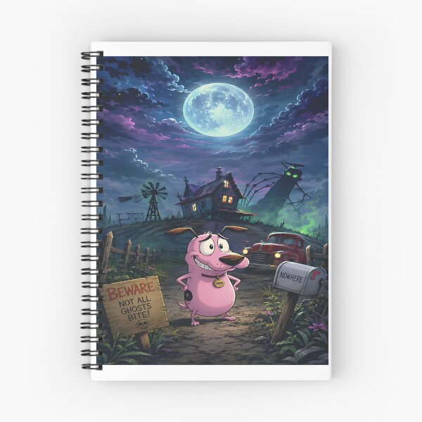Item preview, Courage the Cowardly Dog Inspired Starry Night Artwork Design designed and sold by da10vid.