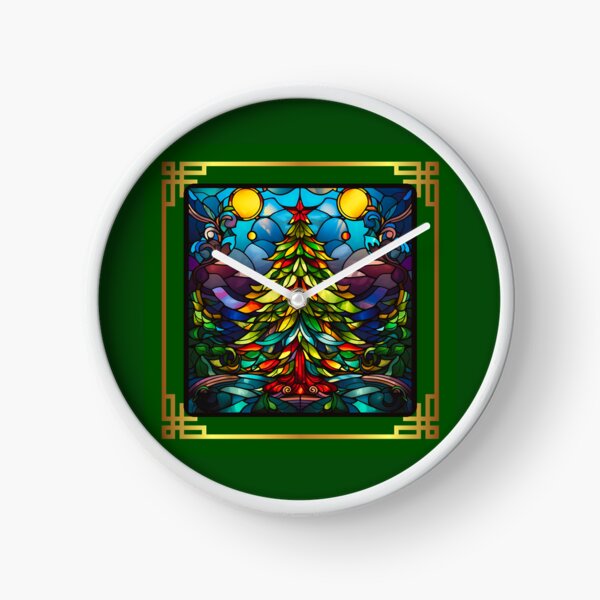 Item preview, Stained Glass Christmas Tree with Frame #2 designed and sold by CarolBeeDesigns.