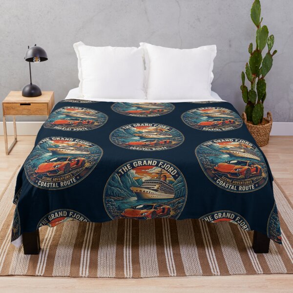 Item preview, The Grand Fjord Coastal Route - Vintage Supercar and Cruise Ship Adventure designed and sold by Chroma Dreams .