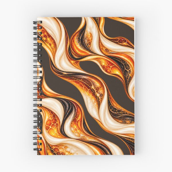 Item preview, Amber Flame Waves – Modern Marble Pattern designed and sold by annenambiro.