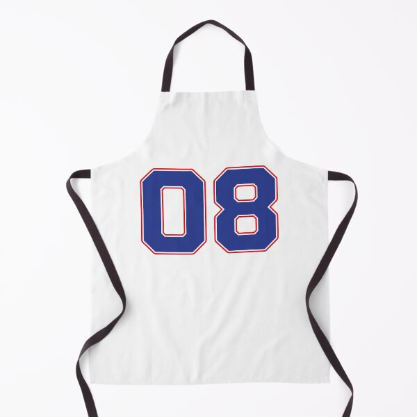 Item preview, 08 | Jersey Number 08 | Shirt Number 08 (Blue / Red) designed and sold by STUDIO-72.