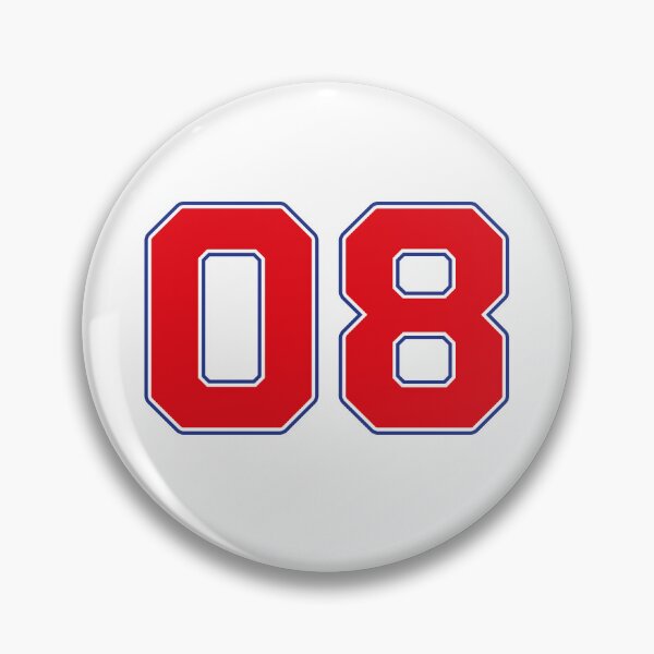 Item preview, 08 | Jersey Number 08 | Shirt Number 08 (Red / Blue) designed and sold by STUDIO-72.