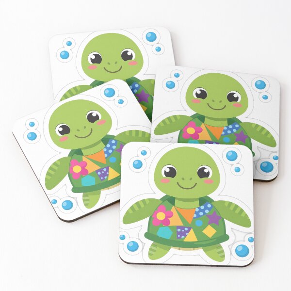 Item preview, Cute Baby Sea Turtle with Colorful Shell designed and sold by AtlasEtErable.