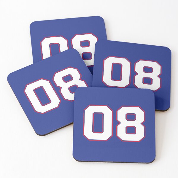 Item preview, 08 | Jersey Number 08 | Shirt Number 08 (White / Red) designed and sold by STUDIO-72.
