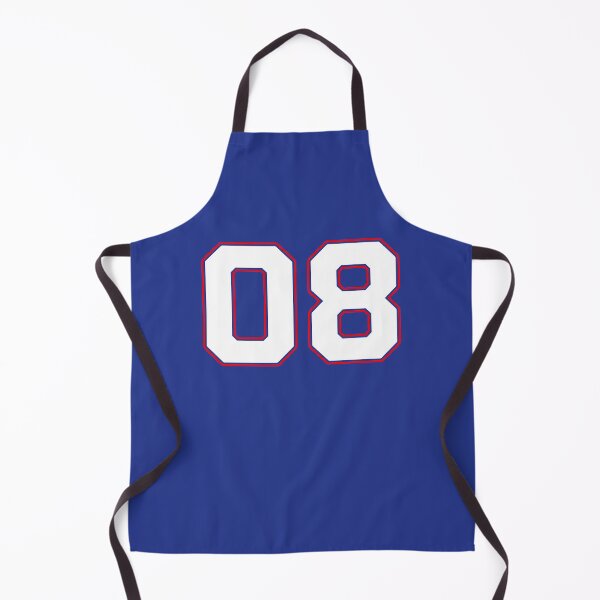 Item preview, 08 | Jersey Number 08 | Shirt Number 08 (White / Red) designed and sold by STUDIO-72.