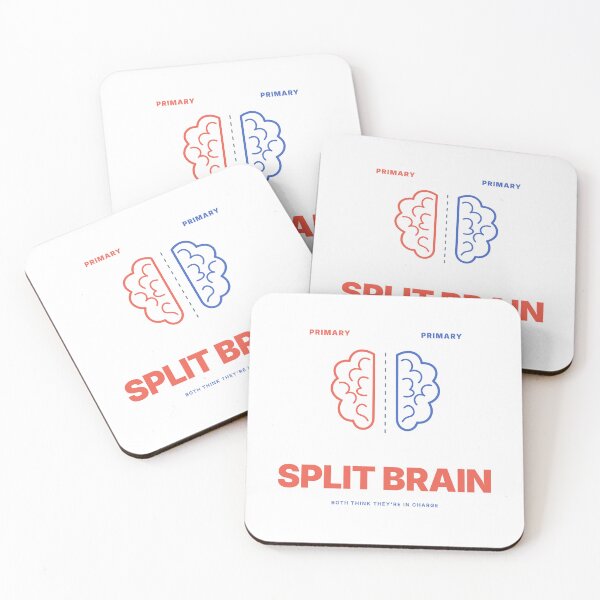 Item preview, Split Brain - Funny Distributed Systems Engineer Design designed and sold by Ink and Wink.