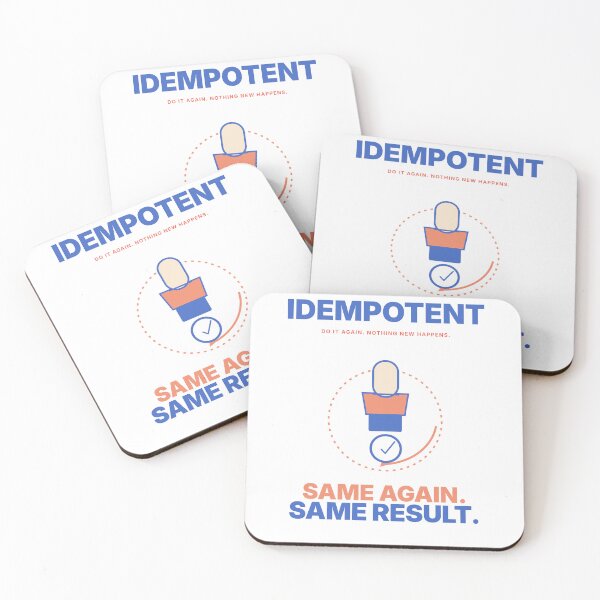 Item preview, Idempotent - Same Again Same Result Programmer Humor designed and sold by Ink and Wink.