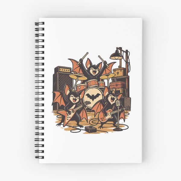 Item preview, Bat Rock Band Playing a Spooky Garage Show designed and sold by Greemo03.