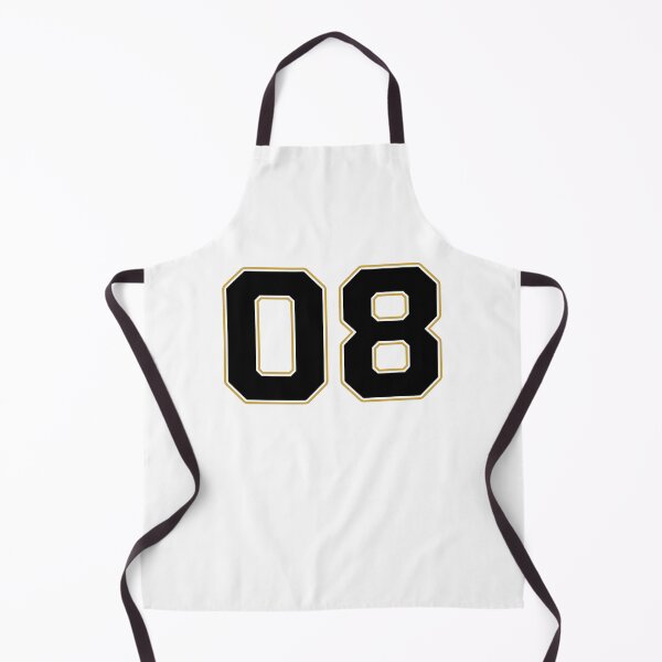 Item preview, 08 | Jersey Number 08 | Shirt Number 08 (Black / Gold) designed and sold by STUDIO-72.