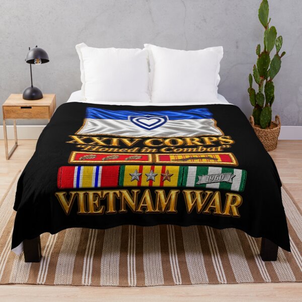 Item preview, Army - XXIV Corps Flag - Waving - Ribbons - Meritorious Awards - Vietnam War - 3D - Transparent designed and sold by Military Insignia Products.