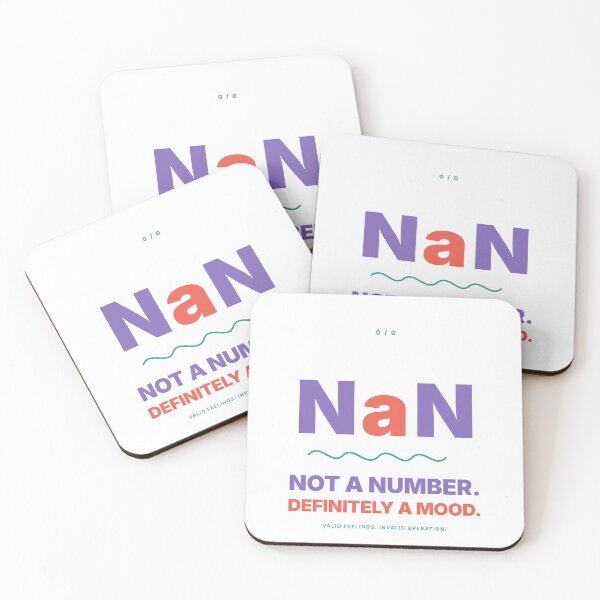 Item preview, NaN Not a Number - Funny Programming and Math Humor designed and sold by Ink and Wink.