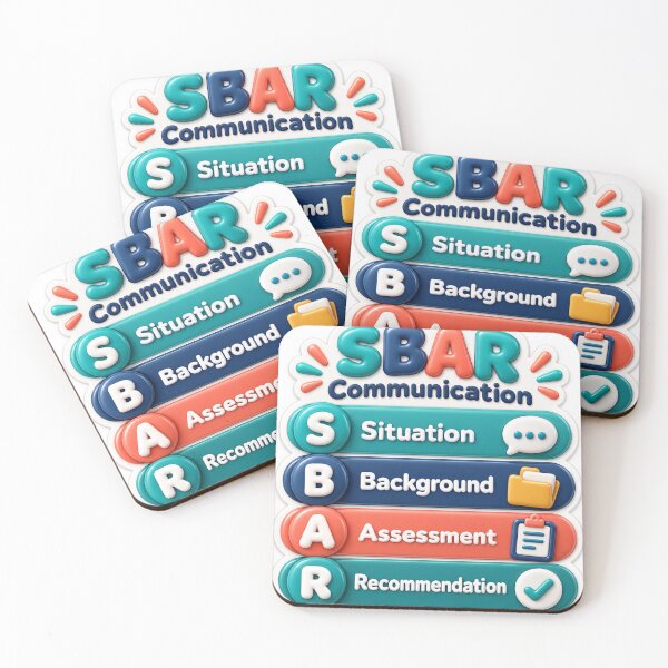 Item preview, SBAR Communication 3D Sticker designed and sold by isokinetic.
