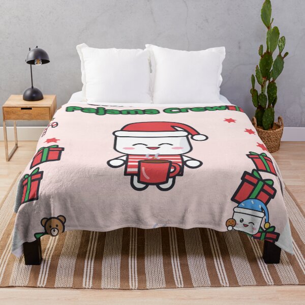 Item preview, Christmas Pajama Crew - Cute Marshmallow Pip in Matching Family Pajamas designed and sold by BiMood.