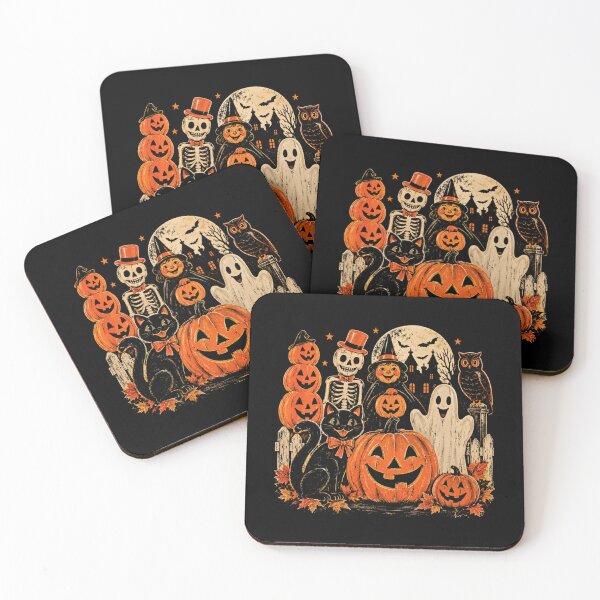 Item preview, Vintage Retro Halloween Characters Spooky Scene designed and sold by HuserPiri.