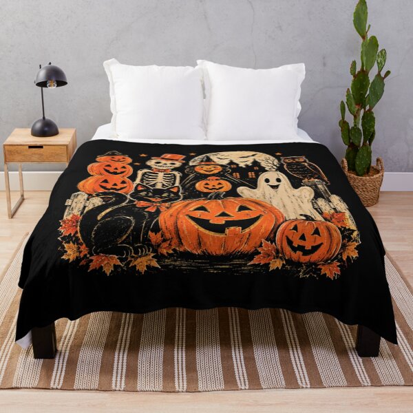 Item preview, Vintage Retro Halloween Characters Spooky Scene designed and sold by HuserPiri.