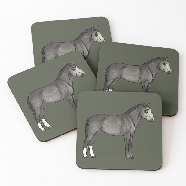 Item preview, Dapple Grey American Bashkir Curly designed and sold by Old Water Cryptid .